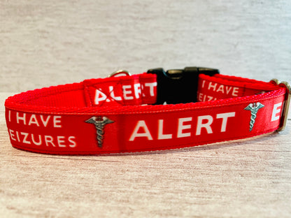 Epileptic - Medical Alert Dog Collar - View 3 | Dottie's Pet Boutique