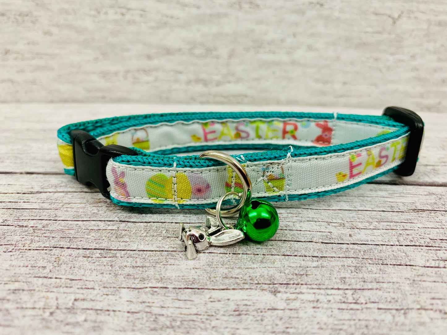 Easter Basket Bunnies Chicks Inspired Cat Collar - View 4 | Dottie's Pet Boutique