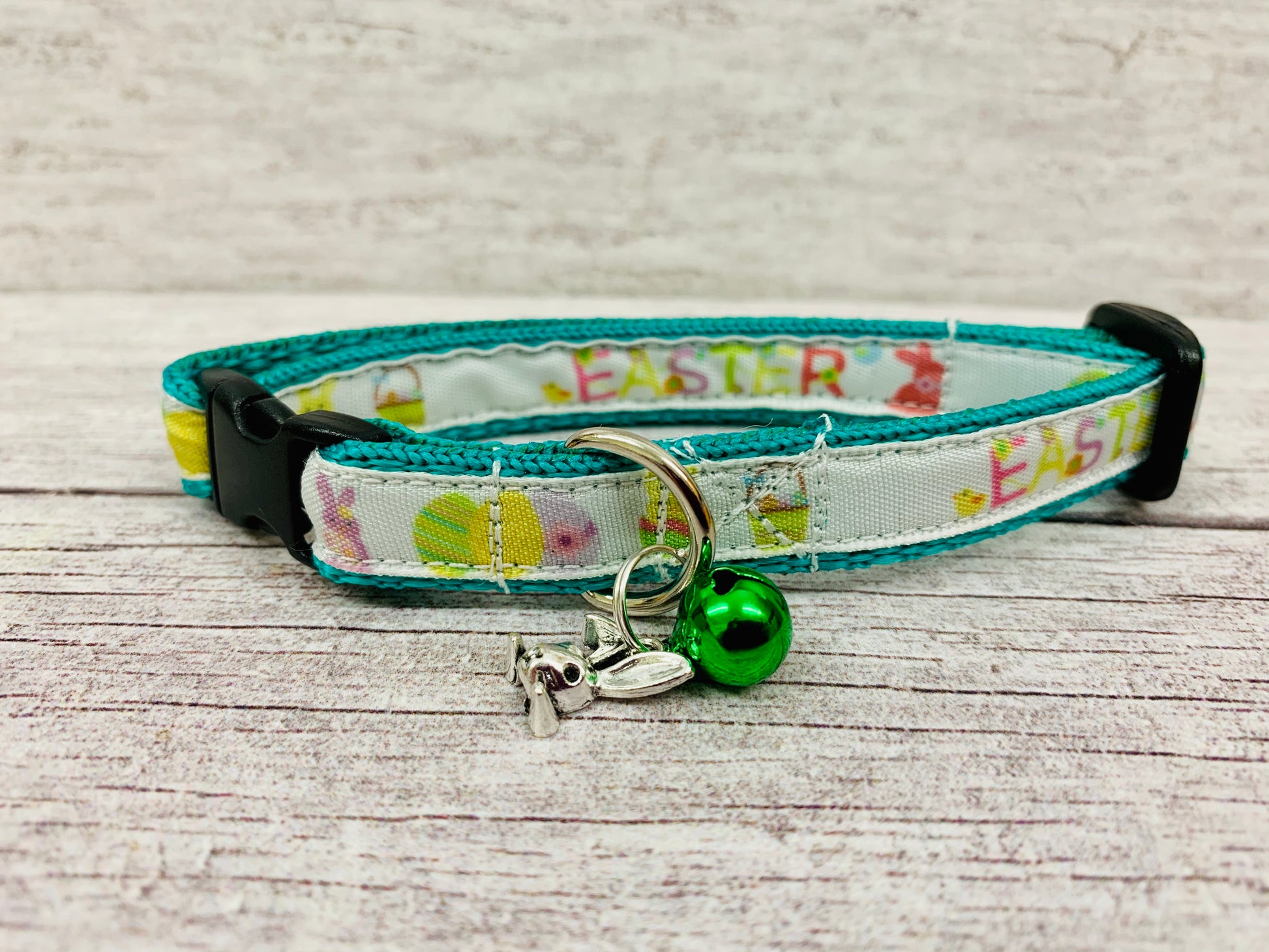 Easter Basket Bunnies Chicks Inspired Cat Collar - View 4 | Dottie's Pet Boutique