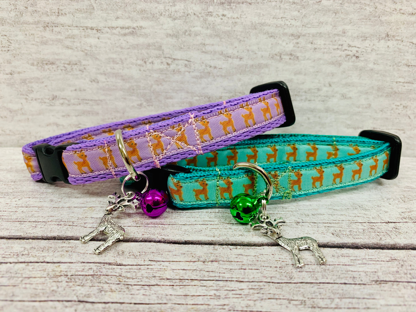 Reindeer Cat Collar - Handmade in the UK | Dottie's Pet Boutique