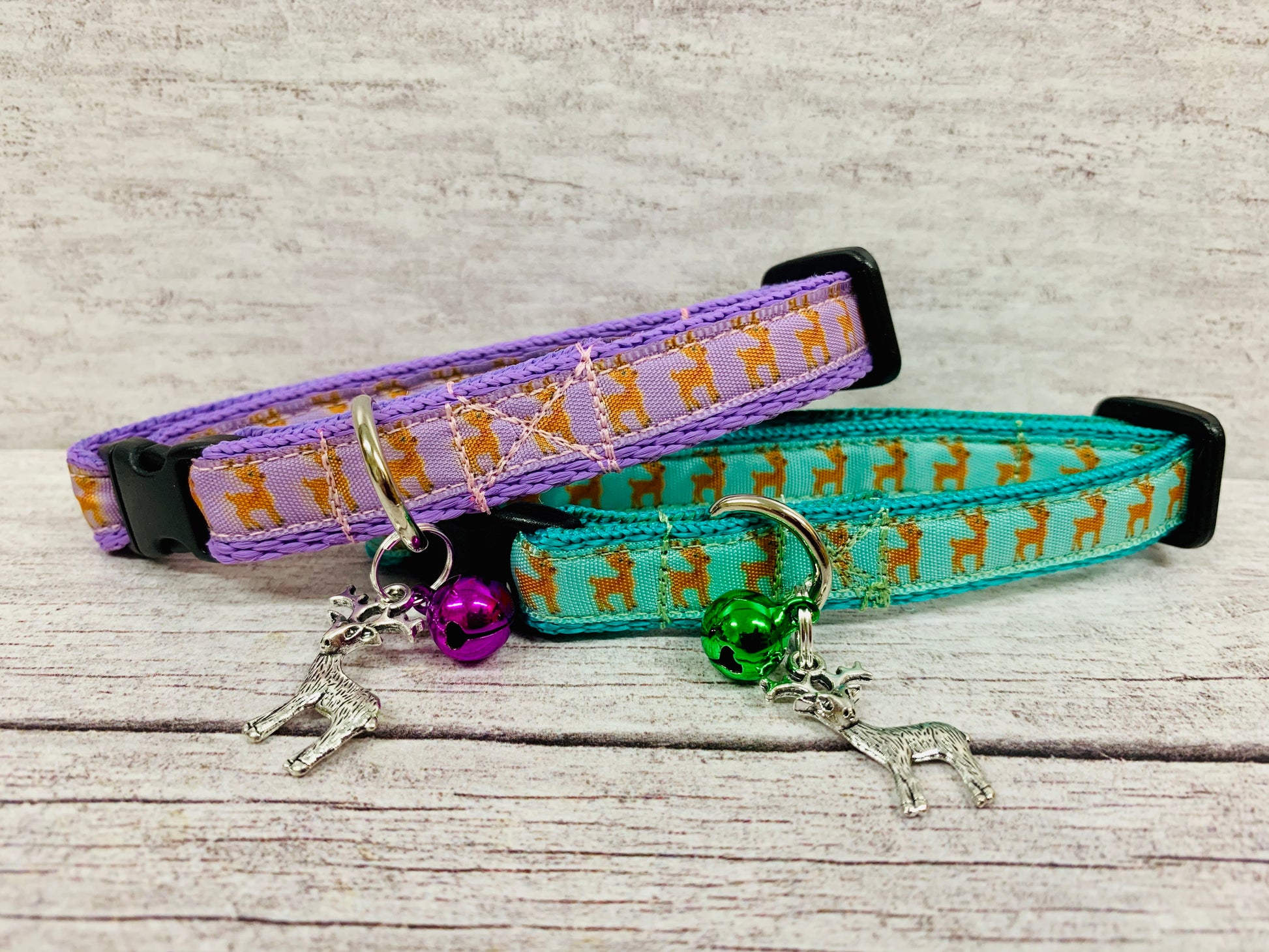 Reindeer Cat Collar - Handmade in the UK | Dottie's Pet Boutique