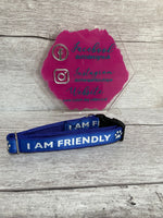 SALE - I am Friendly Dog Collar