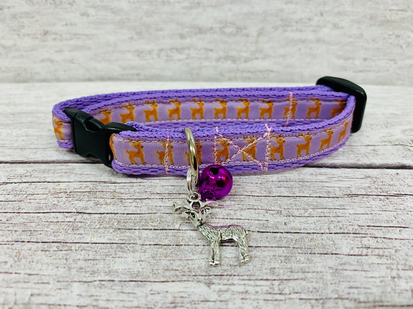 Reindeer Cat Collar - View 2 | Dottie's Pet Boutique