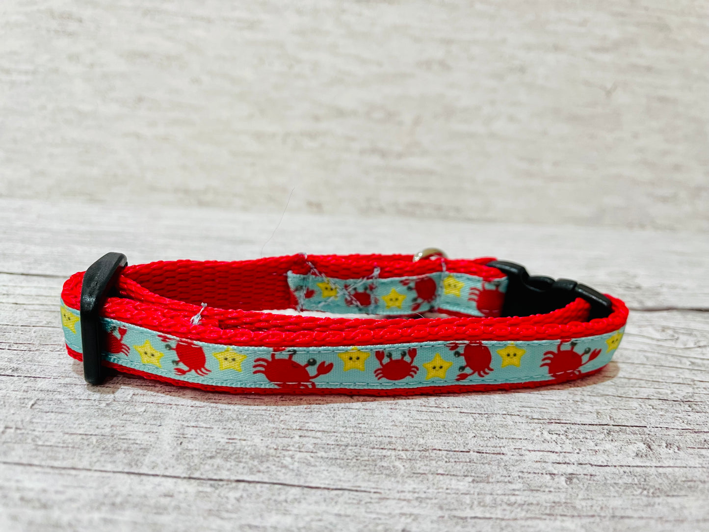 Crab Puppy/Small Dog Collar - View 2 | Dottie's Pet Boutique