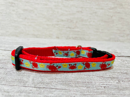 Crab Puppy/Small Dog Collar - View 2 | Dottie's Pet Boutique