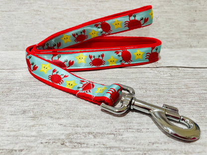 Crab and Star Fish Dog Collar - View 2 | Dottie's Pet Boutique