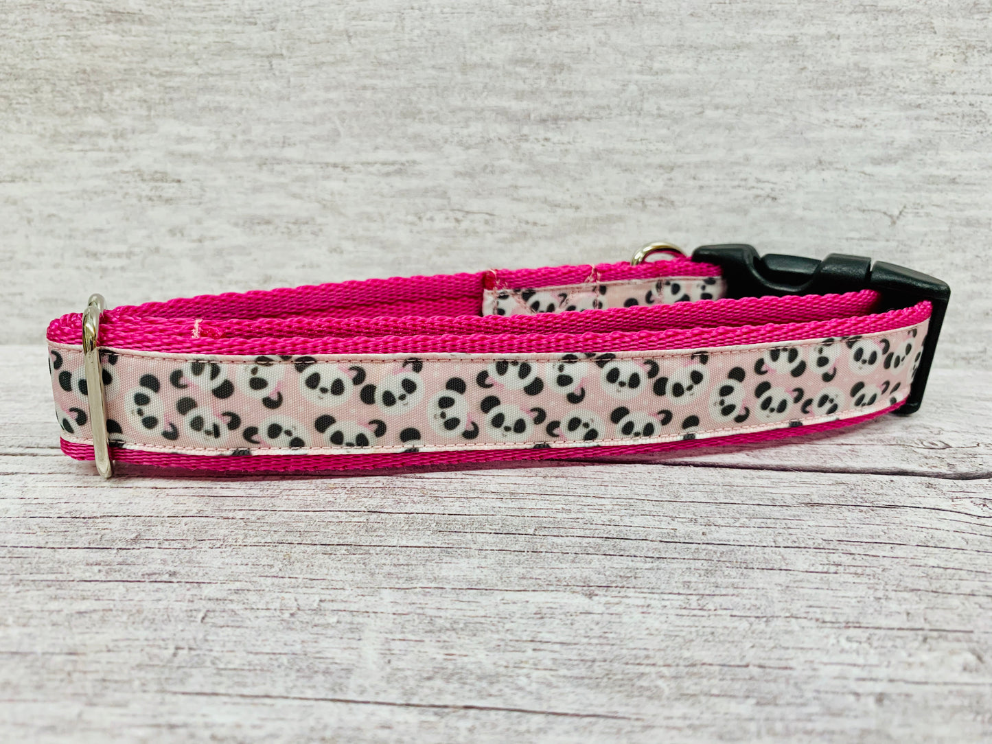 Panda Faces Dog Collar - View 2 | Dottie's Pet Boutique