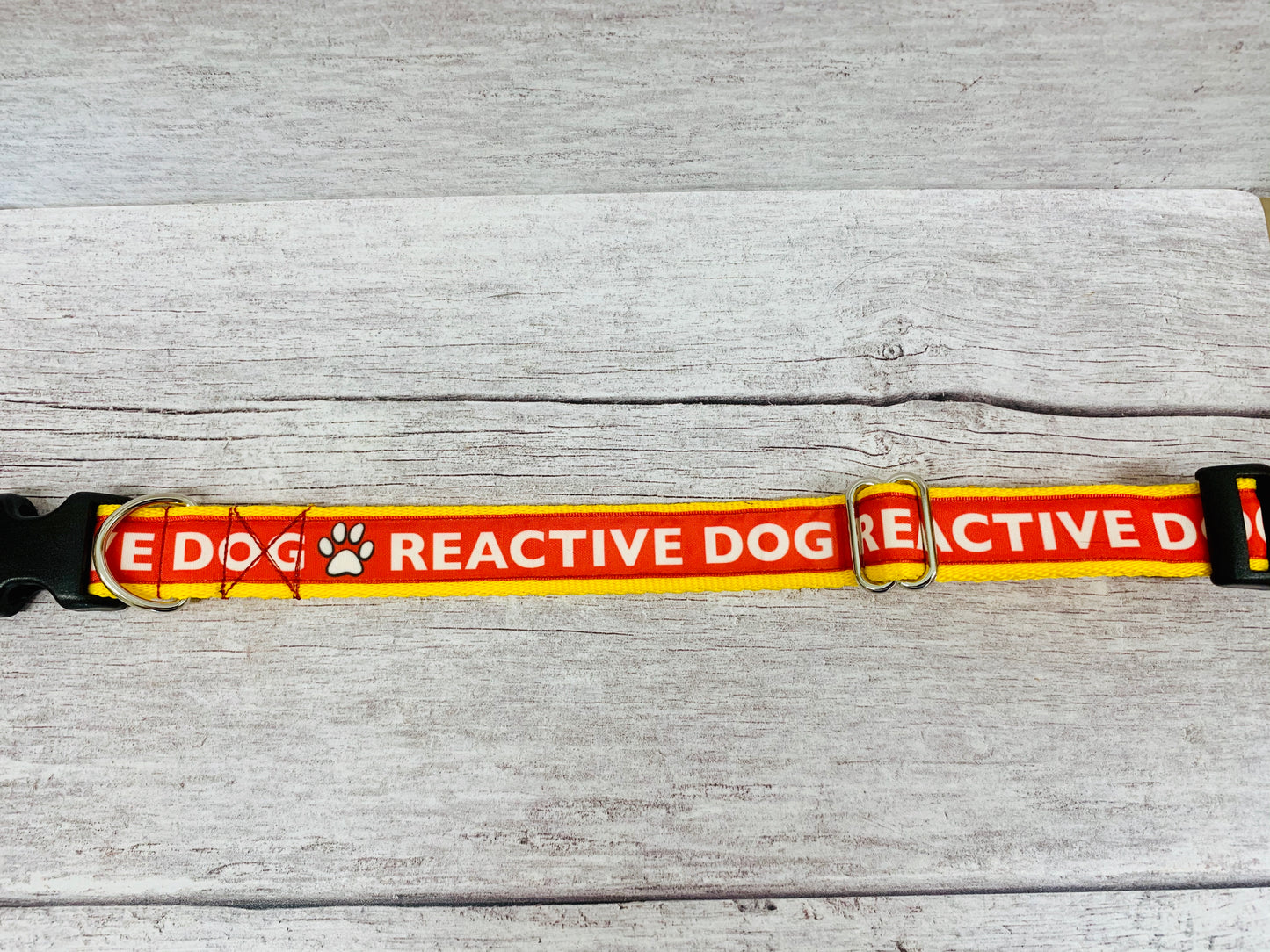 Reactive Dog Alert Dog Collar - Handmade in the UK | Dottie's Pet Boutique