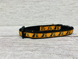 Halloween Black Cat and Skeleton Cat Kitten/Cat Collar