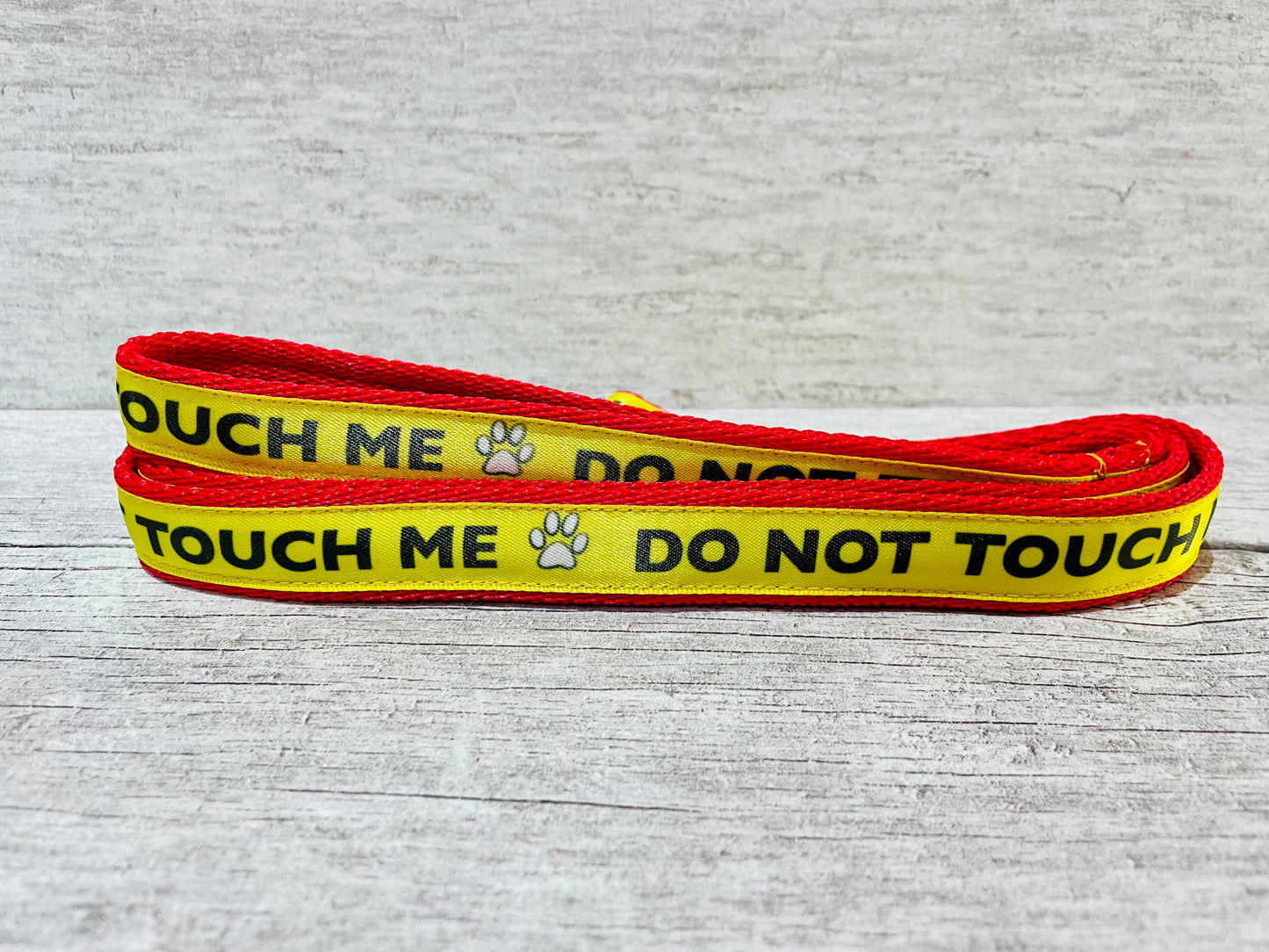 Do Not Touch Me Dog Ribbon Lead/Leash