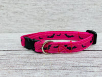 Bright colourful Bats Halloween Scary Puppy/Small Dog Collar