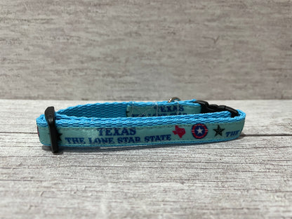 Texas the Lone Star Cat Collar - View 2 | Dottie's Pet Boutique