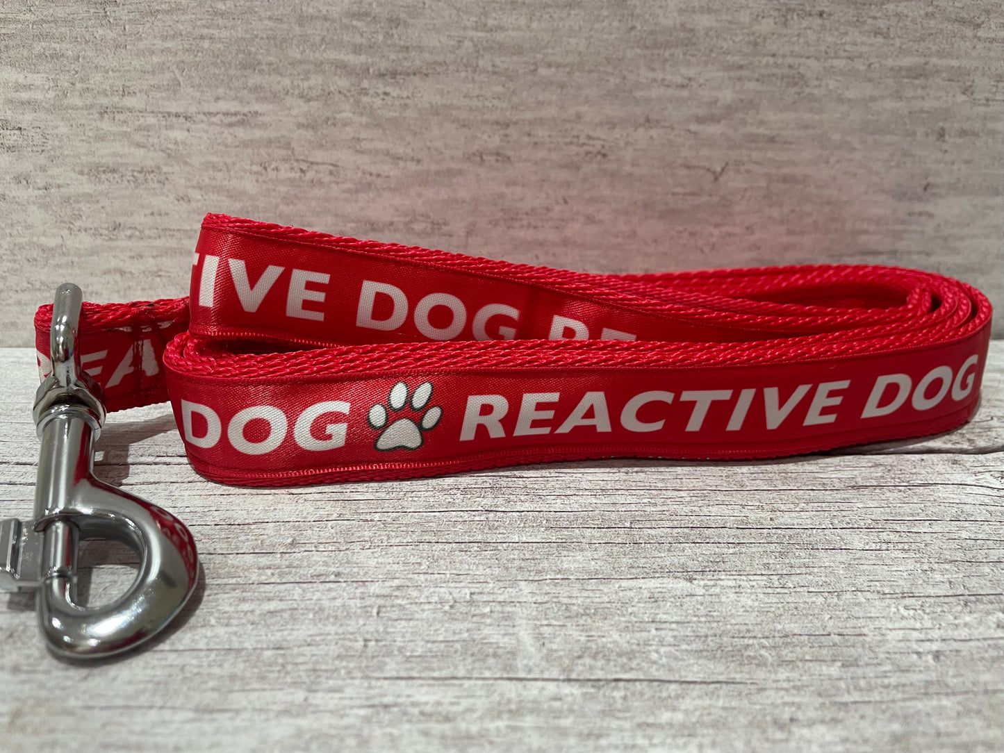 Solid Colour Reactive Alert Dog Lead - View 4 | Dottie's Pet Boutique