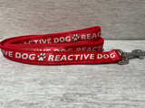 Solid Colour Reactive Dog Ribbon Lead/Leash