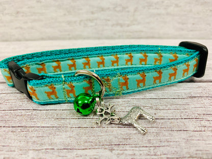 Reindeer Cat Collar - View 6 | Dottie's Pet Boutique