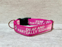 Deaf & Partially Sighted Blind Dog Collar - Any Colour