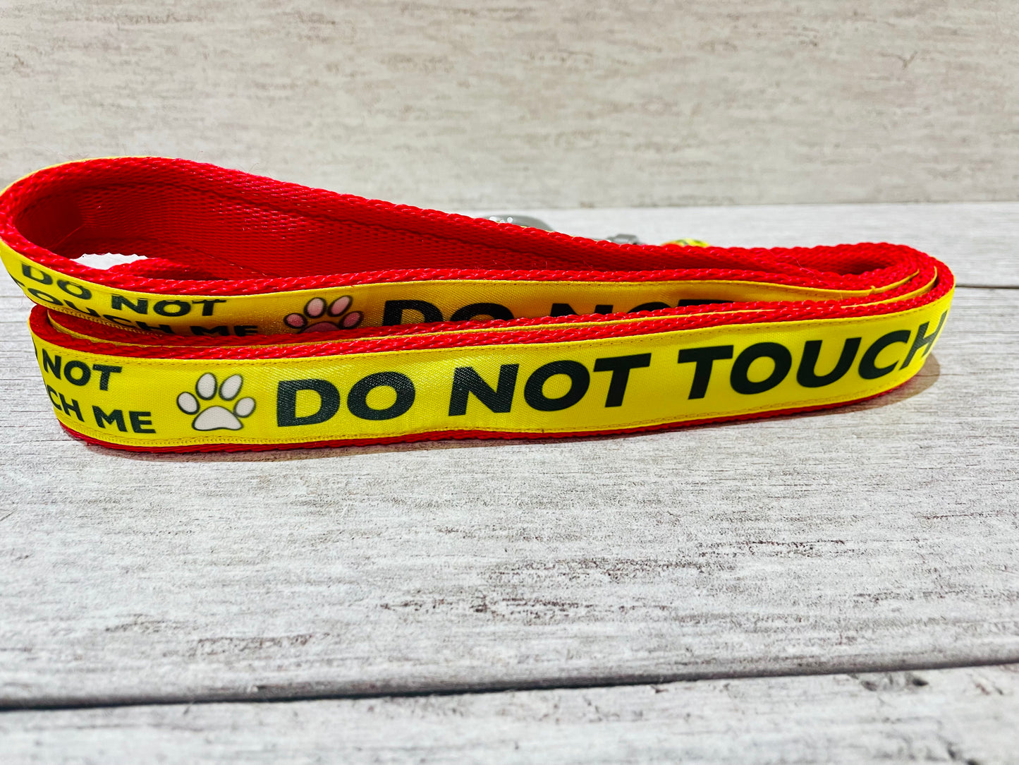 Do Not Touch Me Dog Ribbon Lead/Leash