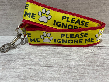 Please Ignore Dog Ribbon Lead/Leash