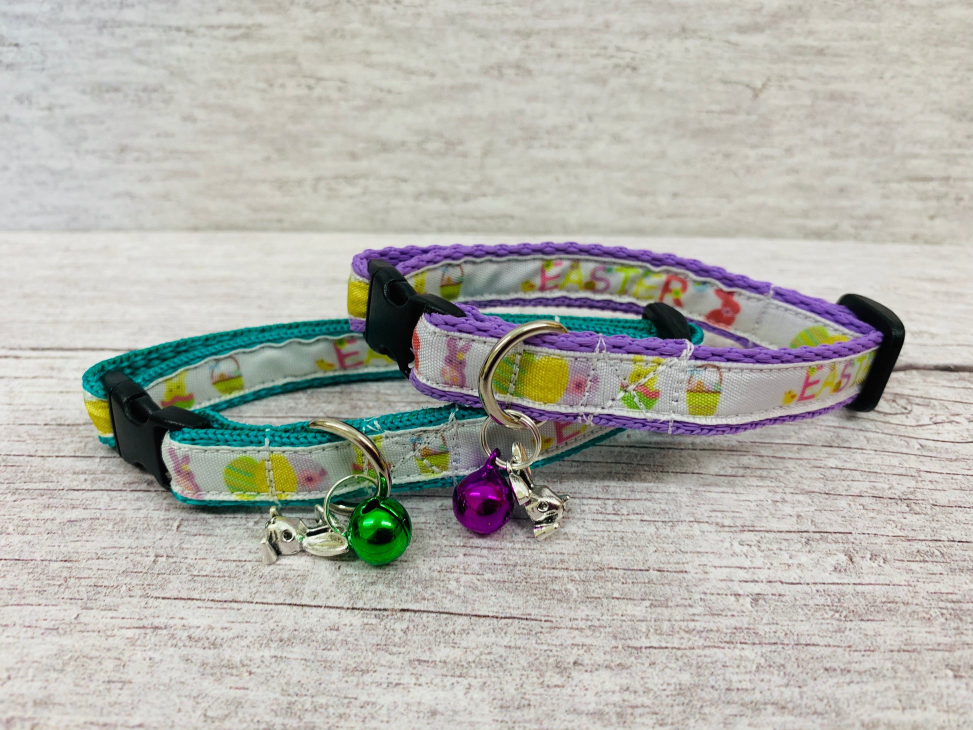 Easter Basket Bunnies Chicks Inspired Cat Collar - Handmade in the UK | Dottie's Pet Boutique