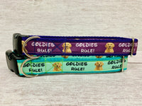 Goldies Rules Dog Collar **Golden Retriever Rules** - Custom Dog Collars