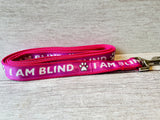 I am Blind Ribbon Dog Lead/Leash
