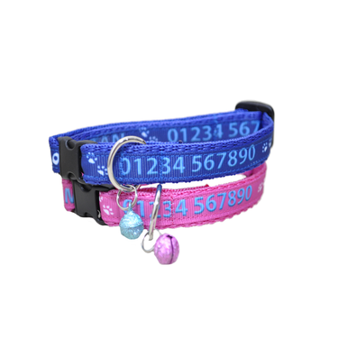 Cat collar with name and number clearance