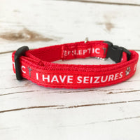 Epileptic Seizures - Diabetic Dog - Insulin Dependent - Medical Alert Puppy/Small Dog Collar - Custom Dog Collars