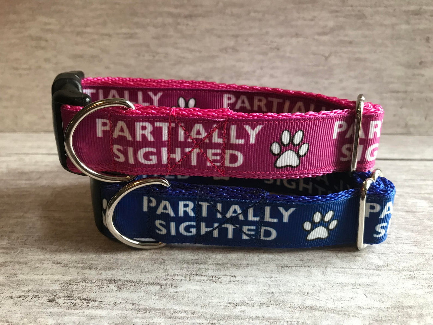 Partially Sighted Blind Alert Dog Collar - Colour options, View 2 | Dottie's Pet Boutique