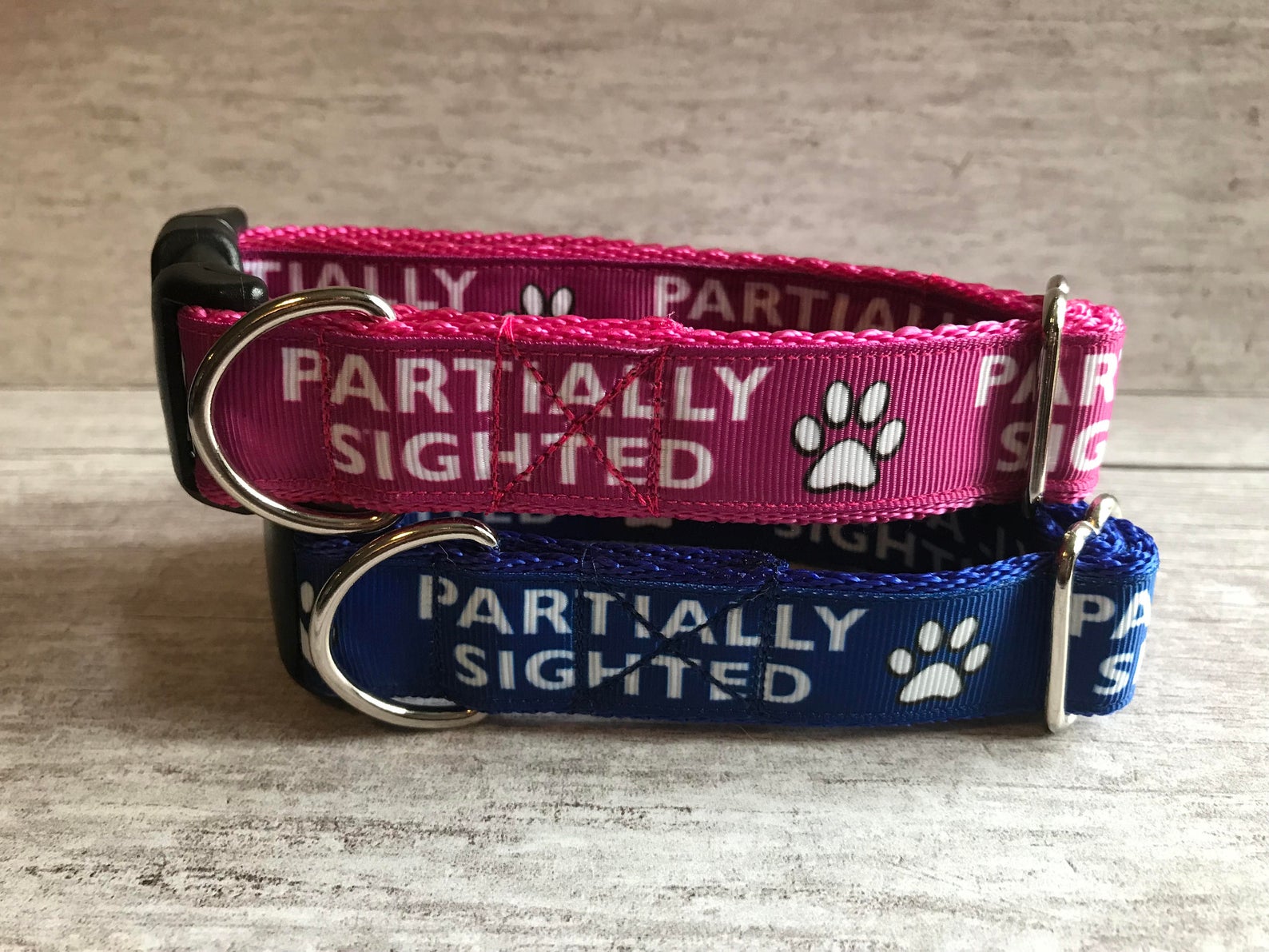 Partially Sighted Blind Alert Dog Collar - Colour options, View 2 | Dottie's Pet Boutique