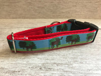 Moose Wildlife Dog Collar - Custom Dog Collars