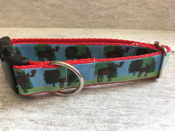 Moose Wildlife Dog Collar - Custom Dog Collars