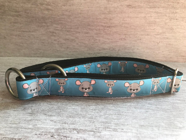 Cartoon Mouse Print Dog Collar - Custom Dog Collars