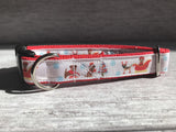 Border Terrier Merry Christmas Santa Dog Collar - Custom Dog Collars