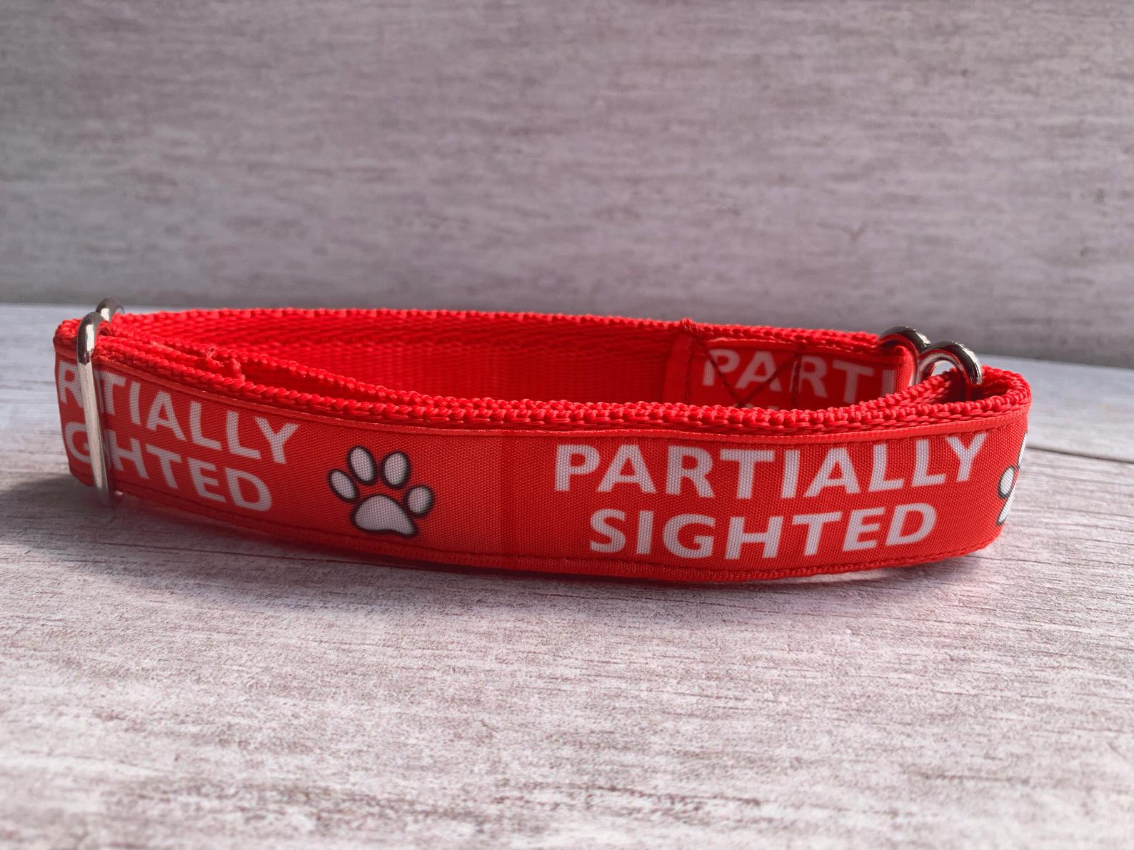 Partially Sighted Blind Alert Dog Collar - Colour options, View 5 | Dottie's Pet Boutique