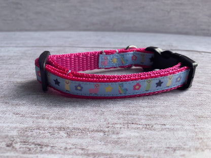 Rainbow Llamas Cat Collar - View 2 | Dottie's Pet Boutique