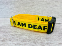 I am Deaf - Deaf Dog Collar - Any Colour