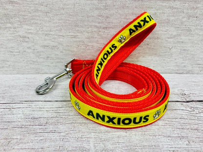 Anxious Alert Dog Lead - Handmade in the UK | Dottie's Pet Boutique