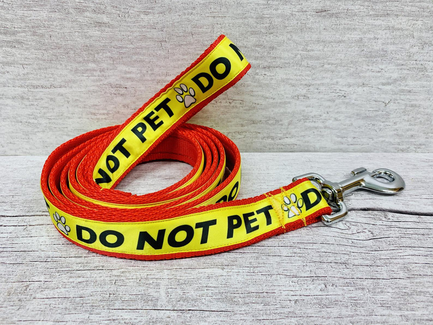 Do Not Pet Alert Dog Lead - Handmade in the UK | Dottie's Pet Boutique