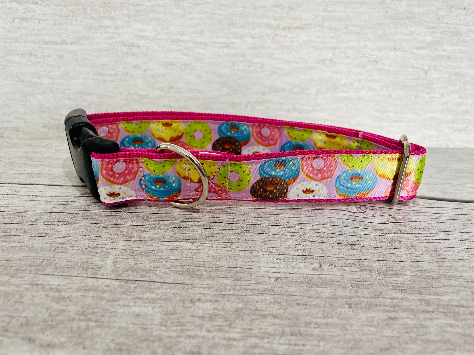 Donuts Sweet Cake Dog Collar - View 2 | Dottie's Pet Boutique