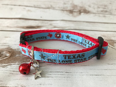 Texas the Lone Star Cat Collar - View 3 | Dottie's Pet Boutique