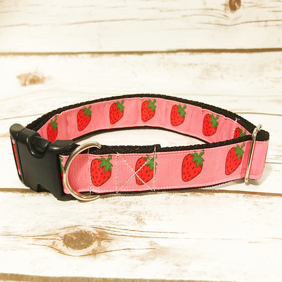 Strawberries Dog Collar