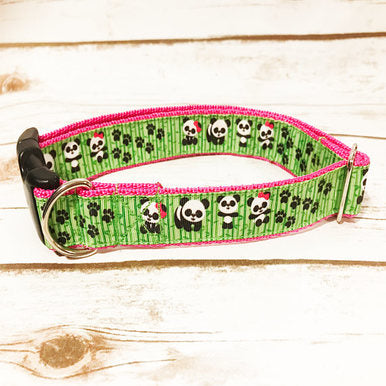Panda Dog Collar - Handmade in the UK | Dottie's Pet Boutique