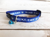 Blind Cat Ribbon Kitten/Cat Collar - Custom Dog Collars
