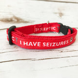 Epileptic Seizures - Diabetic Cat - Insulin Dependent - Medical Alert Cat/Kitten Collar - Custom Dog Collars