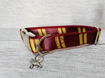 Wizard School Tie Dog Collar - Handmade in the UK | Dottie's Pet Boutique
