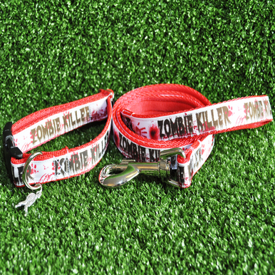 Zombie Killer Dog Collar - View 4 | Dottie's Pet Boutique