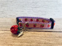 Strawberry Ribbon Cat Collar 3