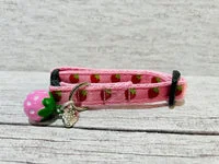 Strawberry Ribbon Cat Collar 2