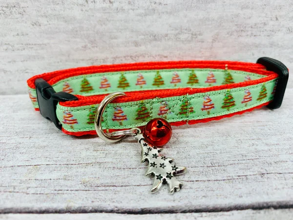 Christmas Tree Santa Xmas Cat Collar