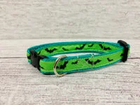 Bright Colourful Bats Halloween Scary Cat Collar 4